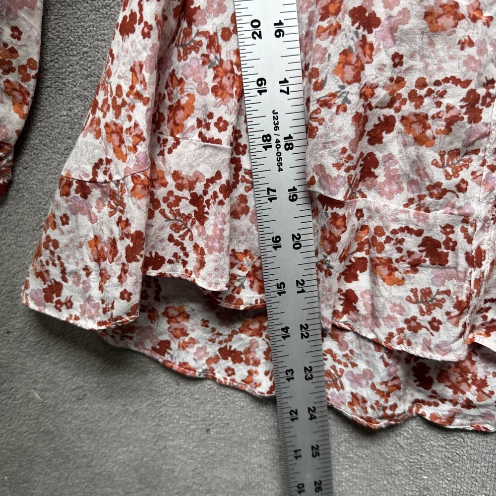 Moulinette Soeurs Floral Top 2 Amelie Blouse Peplum Cottage Coquette Romantic - Picture 5 of 9